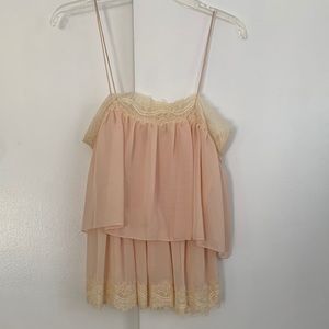 Bar III lace tank top